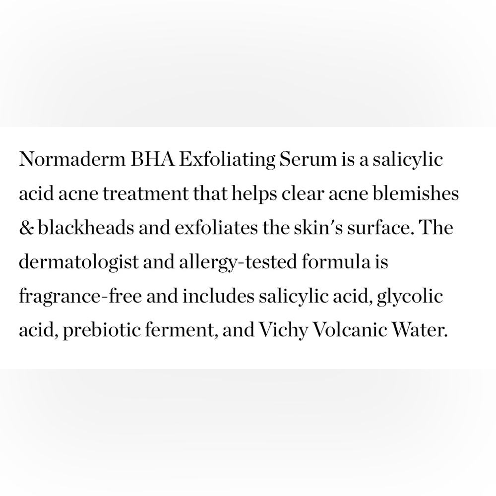 $9❤️‍🔥 Vichy Normaderma BHA Exfoliating Serum 2PK 🪞 NEW IN BOX Acne Clearing - Picture 6 of 8